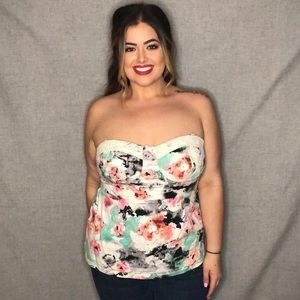 Torrid floral tube top